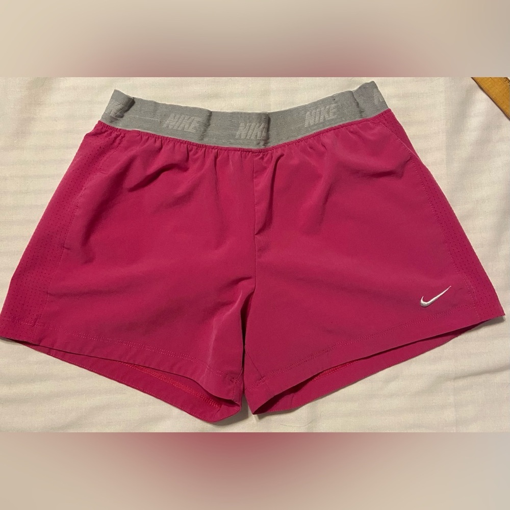 Nike Women's Pink Training Shorts Size L